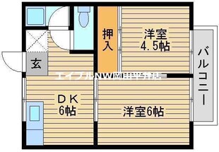 コーポ操扇山の物件間取画像